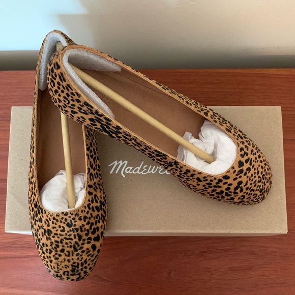 BNIB Madewell Cory Flat in Leopard Calf Hair - Picture 6 of 7